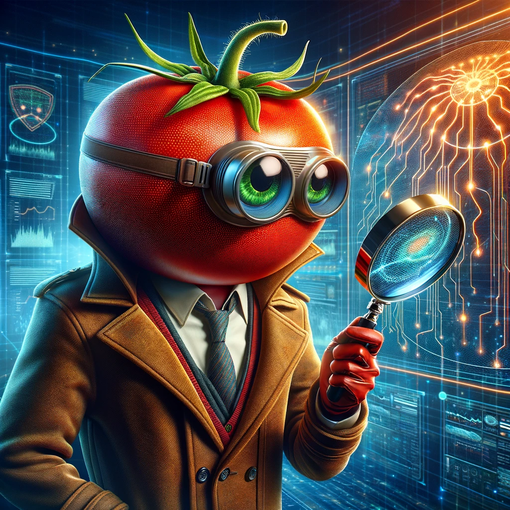 The tomato hero investigates